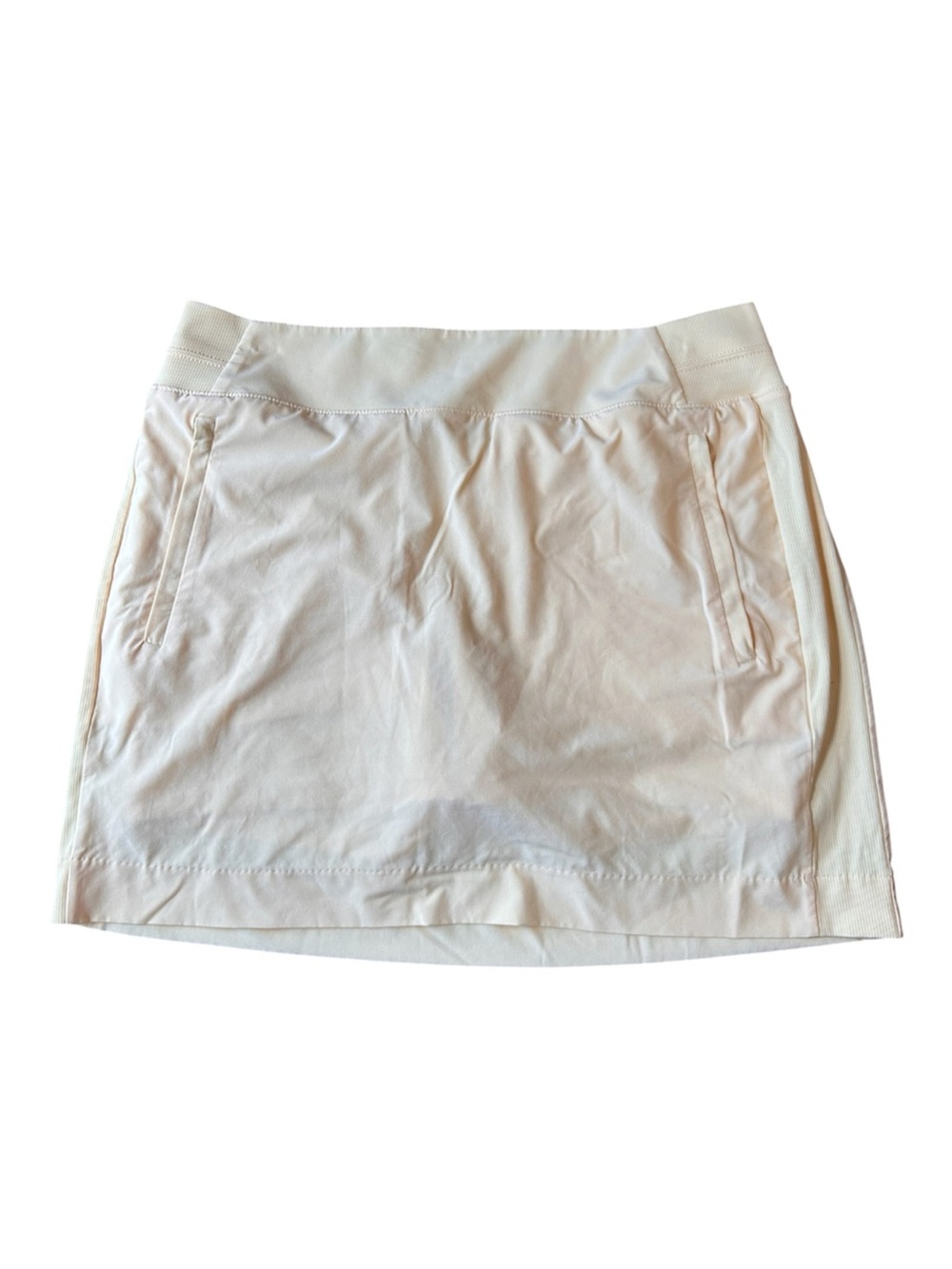 Athleta Butter Yellow Athletic Skort with Zipper Pockets Size 12